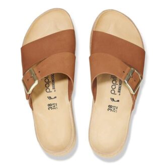 Almina Nubuck Leather Pecan