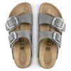 Arizona Big Buckle Nubuck Leather Dove Gray