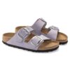 Arizona Big Buckle Nubuck Leather Purple Fog