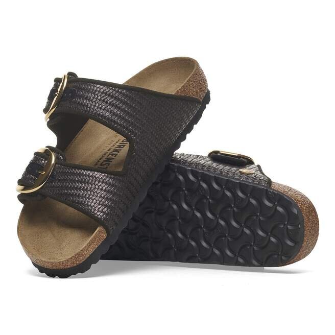 Arizona Big Buckle Textile Raffia Black Arizona Big Buckle Textile Raffia Black