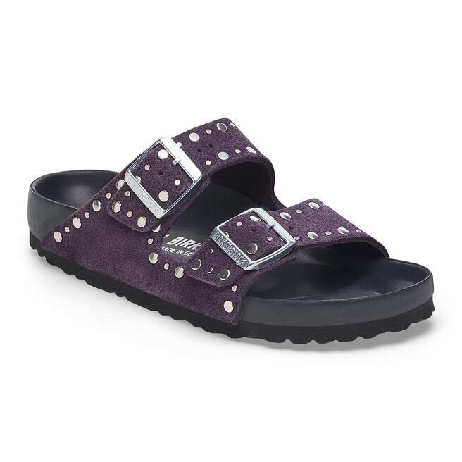 Arizona Rivets Suede Leather Acai Arizona Rivets Suede Leather Acai