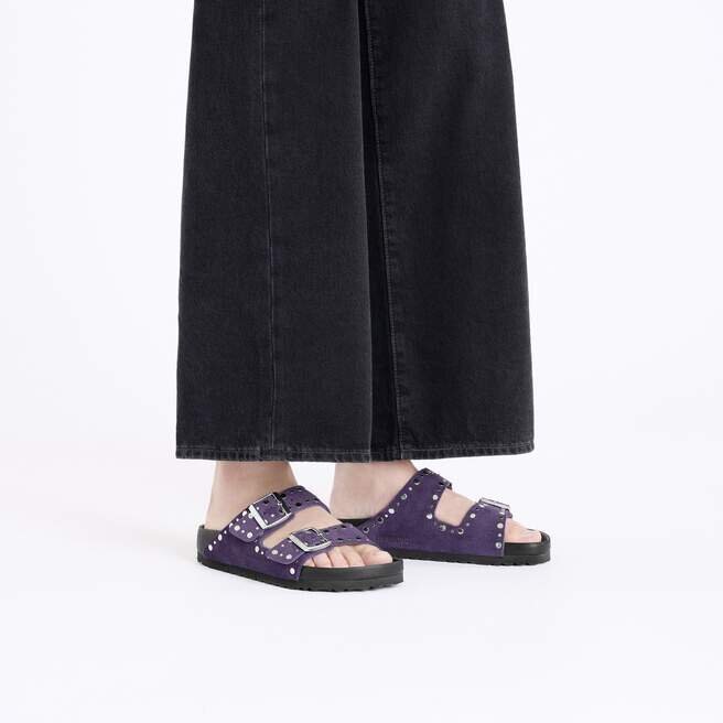 Arizona Rivets Suede Leather Acai Arizona Rivets Suede Leather Acai