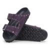 Arizona Rivets Suede Leather Acai Arizona Rivets Suede Leather Acai