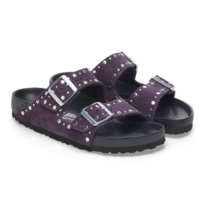 Arizona Rivets Suede Leather Acai Arizona Rivets Suede Leather Acai