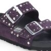 Arizona Rivets Suede Leather Acai Arizona Rivets Suede Leather Acai