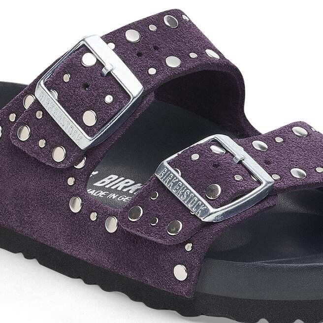 Arizona Rivets Suede Leather Acai Arizona Rivets Suede Leather Acai
