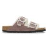 Arizona Shearling Suede Leather-Shearling Faded Purple