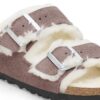 Arizona Shearling Suede Leather-Shearling Faded Purple