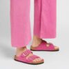 Arizona Shearling Suede Leather-Shearling Fuchsia Tulip Arizona Shearling Suede Leather-Shearling Fuchsia Tulip