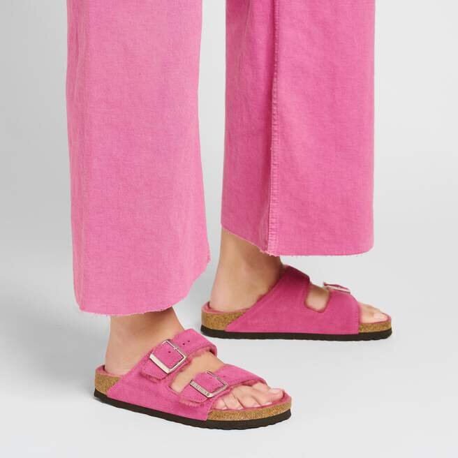 Arizona Shearling Suede Leather-Shearling Fuchsia Tulip Arizona Shearling Suede Leather-Shearling Fuchsia Tulip