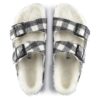 Arizona Shearling Suede Leather-Shearling Plaid White Arizona Shearling Suede Leather-Shearling Plaid White
