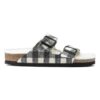 Arizona Shearling Suede Leather-Shearling Plaid White Arizona Shearling Suede Leather-Shearling Plaid White