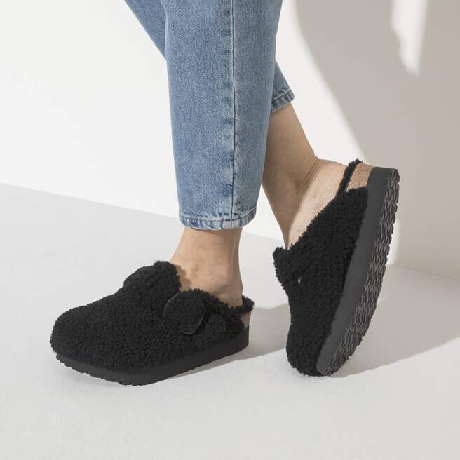 Boston Big Buckle Platform Fur Boston Big Buckle Platform Fur