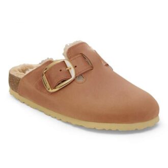 Boston Big Buckle Shearling Naturlig oljet skinn