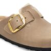 Boston Big Buckle Shearling Naturlig oljet skinn