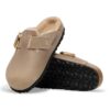 Boston Big Buckle Shearling Naturlig oljet skinn
