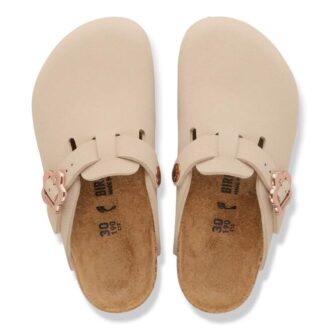Boston Flower Buckle Kids Birko-Flor Nubuk Boston Flower Buckle Kids Birko-Flor Nubuk