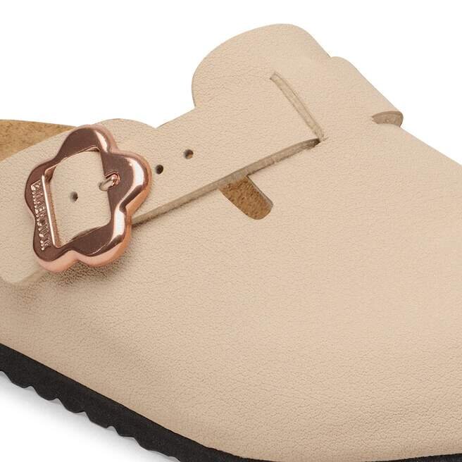 Boston Flower Buckle Kids Birko-Flor Nubuk Boston Flower Buckle Kids Birko-Flor Nubuk