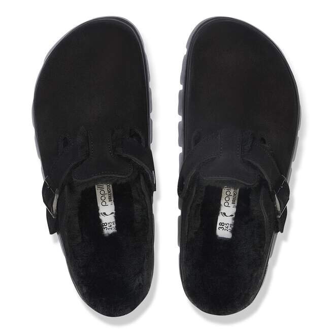 Boston Pap Chunky Shearling Suede Leather Boston Pap Chunky Shearling Suede Leather