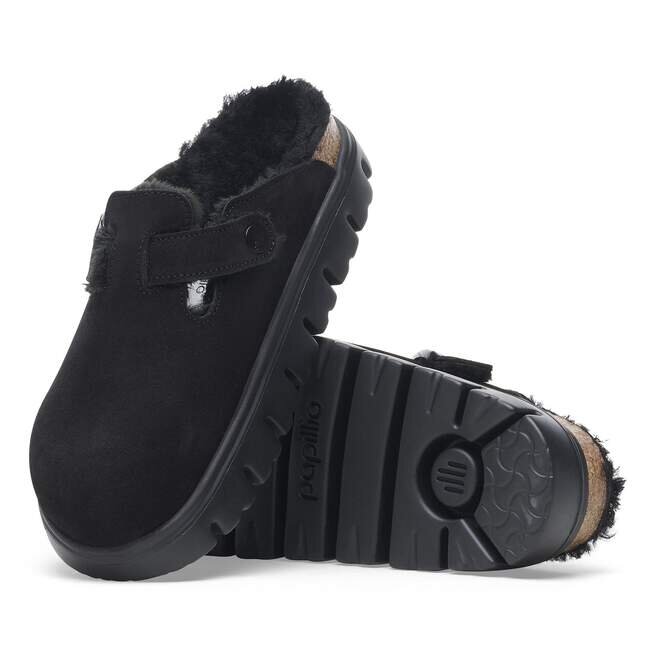 Boston Pap Chunky Shearling Suede Leather Boston Pap Chunky Shearling Suede Leather