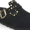 Boston Rivet Suede Leather