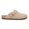 Boston Shearling Kids Suede Leather Fur