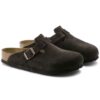 Boston Soft Footbed Suede Leather Boston Soft Footbed Suede Leather