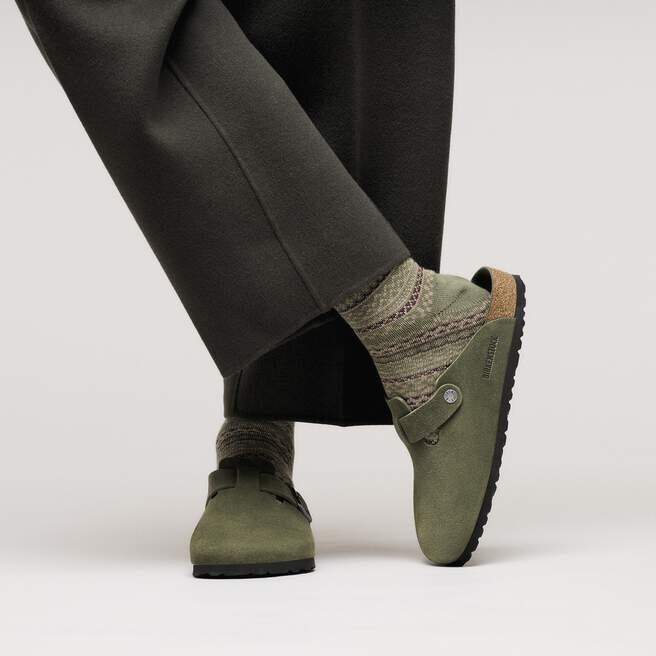 Boston Soft Footbed Suede Leather Boston Soft Footbed Suede Leather