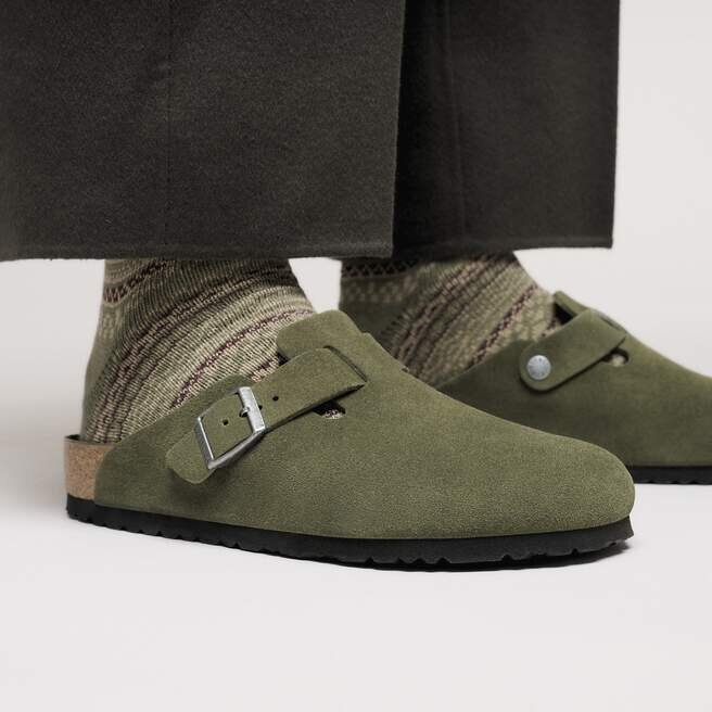 Boston Soft Footbed Suede Leather Boston Soft Footbed Suede Leather