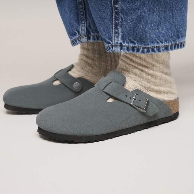 Boston Soft Footbed Suede Leather Boston Soft Footbed Suede Leather