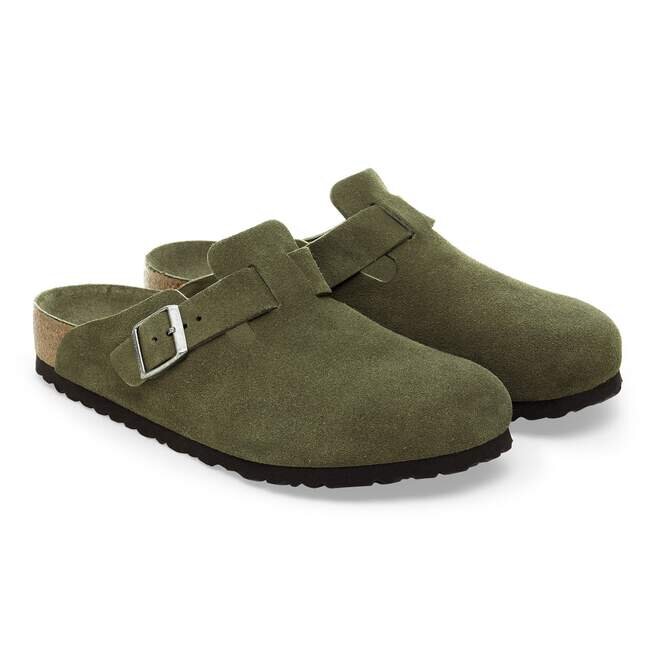 Boston Soft Footbed Suede Leather Boston Soft Footbed Suede Leather