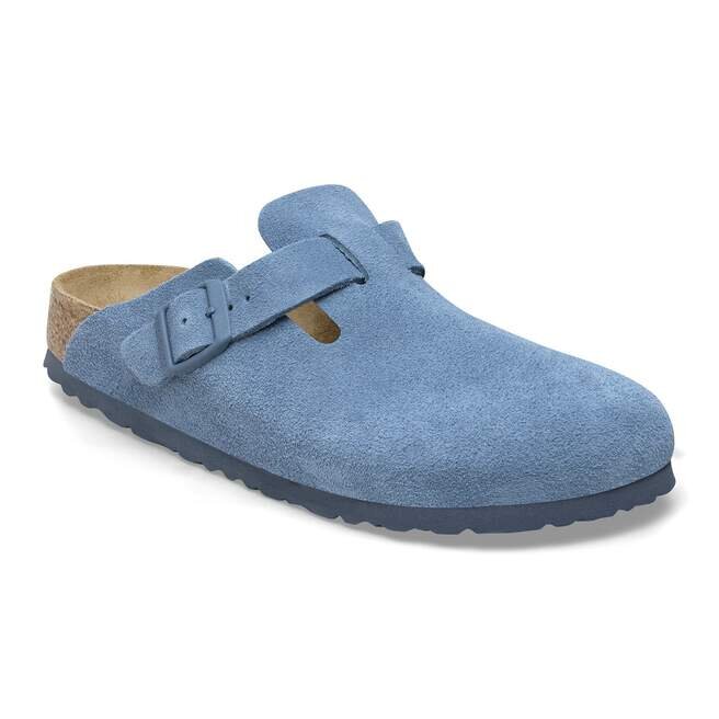 Boston Soft Footbed Suede Leather Elemental Blue Boston Soft Footbed Suede Leather Elemental Blue