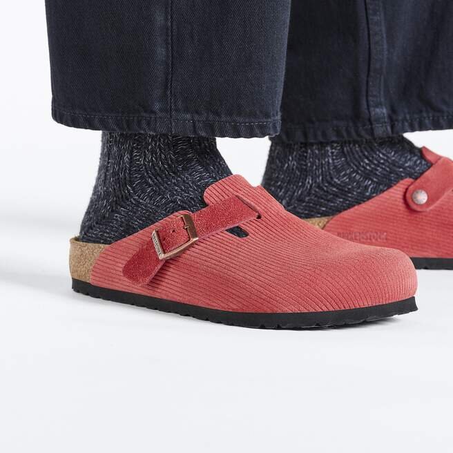 Boston Suede Embossed Corduroy Sienna Red Boston Suede Embossed Corduroy Sienna Red