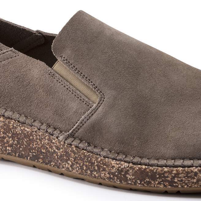 Callan Suede Leather Gray Taupe Callan Suede Leather Gray Taupe
