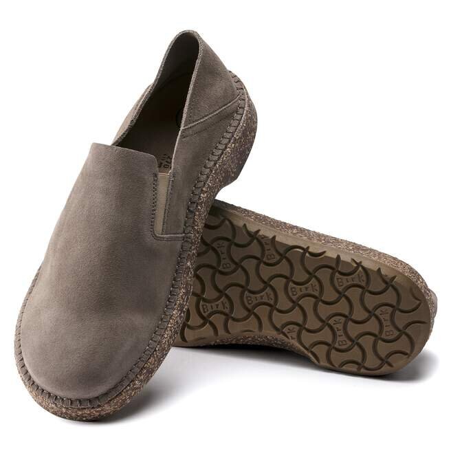 Callan Suede Leather Gray Taupe Callan Suede Leather Gray Taupe