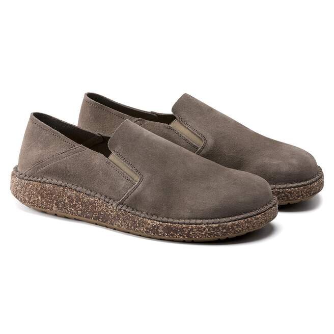 Callan Suede Leather Gray Taupe Callan Suede Leather Gray Taupe