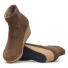 Ebba Suede Leather Dark Tea