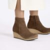 Ebba Suede Leather Dark Tea