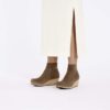 Ebba Suede Leather Dark Tea
