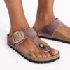 Gizeh Big Buckle naturlig oljet skinn