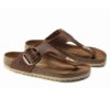 Gizeh Big Buckle naturlig oljet skinn
