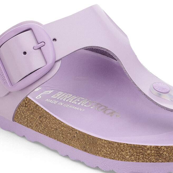 Gizeh Big Buckle naturlig skinn, lakkert, høyglans, krokus Gizeh Big Buckle naturlig skinn, lakkert, høyglans, krokus