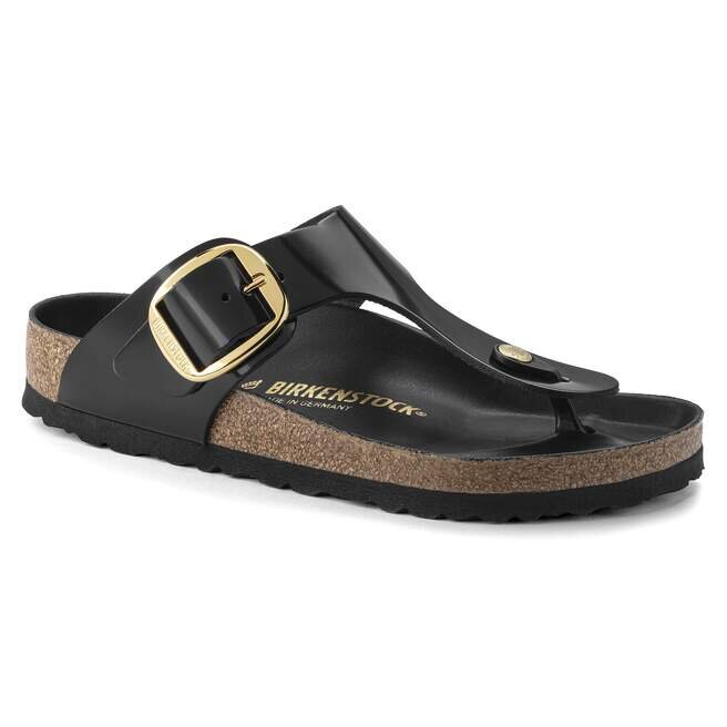 Gizeh Big Buckle naturlig skinnlakk Gizeh Big Buckle naturlig skinnlakk
