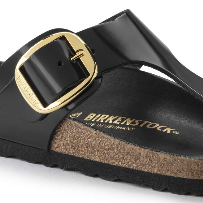 Gizeh Big Buckle naturlig skinnlakk Gizeh Big Buckle naturlig skinnlakk