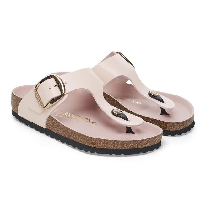 Gizeh Big Buckle naturlig skinnlakk Gizeh Big Buckle naturlig skinnlakk
