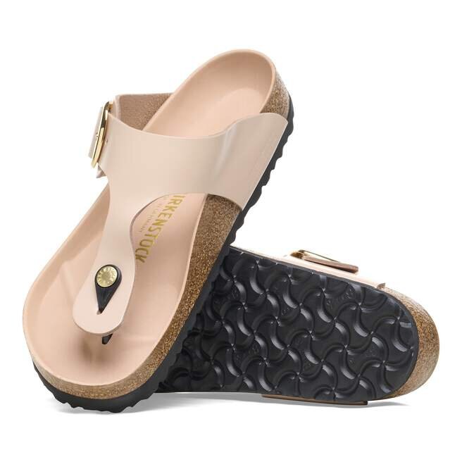Gizeh Big Buckle naturlig skinnlakk Gizeh Big Buckle naturlig skinnlakk
