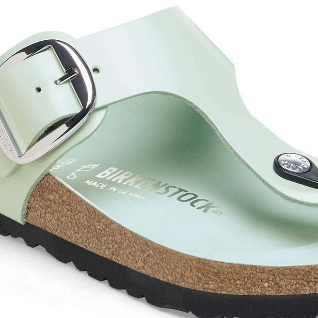 Gizeh Big Buckle naturlig skinnlakk Gizeh Big Buckle naturlig skinnlakk