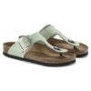 Gizeh Big Buckle Nubuck Leather Matcha Gizeh Big Buckle Nubuck Leather Matcha