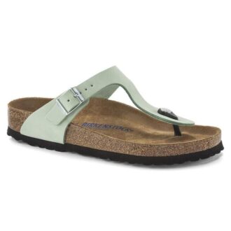 Gizeh Soft Footbed Nubuck-lær Matcha