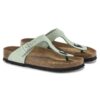 Gizeh Soft Footbed Nubuck-lær Matcha
